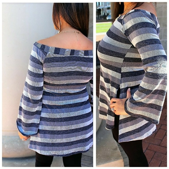 🆑Off shoulder ribbed top - Picture 3 of 3